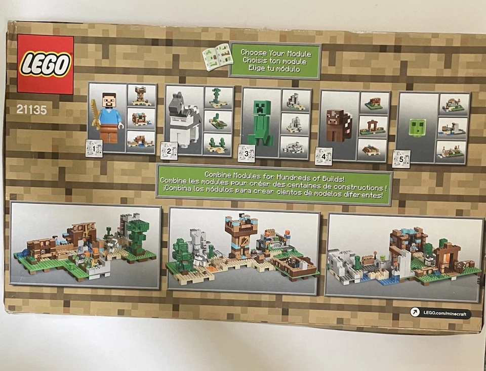 ¡NUEVO EN CAJA! LEGO Minecraft The Crafting Box 2.0 21135 Nuevo Sellado Juego Retirado Descontinuar Foto 4 de 4