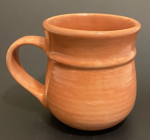 Pfaltzgraff STONEWASH Burnt Orange Raisedline Mug/Cup 3.25”~MINT CONDITION