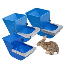 Hanging Rabbit Feed Box Rabbit Food Container  for Hamster Bunny Guinea Pig