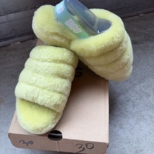 UGG Fluff Yeah Slide Pollen Gradient Yellow Slippers Sandals 1120030K Size 6