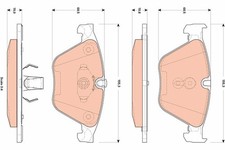 Bremsbelagsatz Vorne für BMW F10 F07 F11 F12 F13 F06 F01 F02 F03 F04 11-18