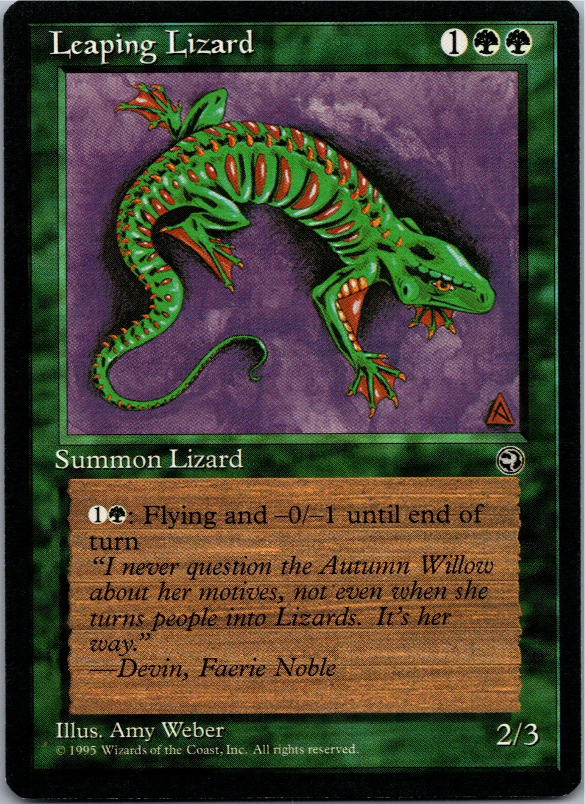 Leaping Lizard - C - MTG: Homelands (HML - ) 1995 [LP]