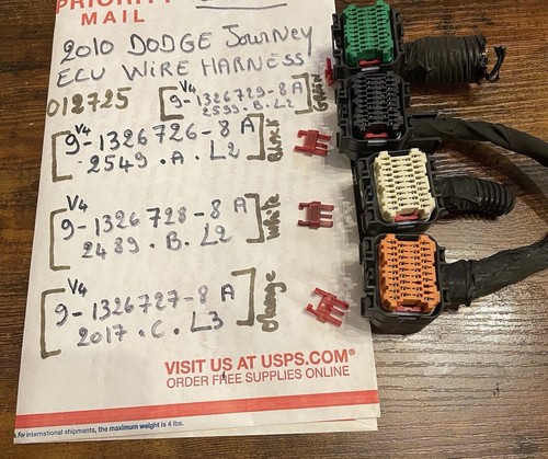 🚛 2010 DODGE JOURNEY ECU ECM PCM WIRING HARNESS PLUG CONNECTOR LOOM #️⃣BUS-