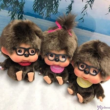 726271+88+95 HONG KONG Limited Eyeglasses Big Head Monchhichi Sitting (3pcs Set)