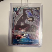 Bandai Mr.2.Bon.Kurei (Bentham) OP16-055 SR Alt Art Foil English 1000 2c