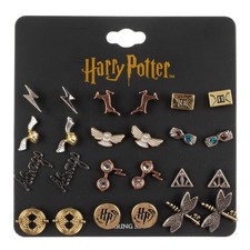 Harry Potter Symbols Earrings 12 Pack Set - Wizarding World Gifts