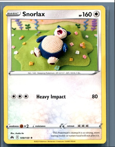 Pokemon-Snorlax-109/159-LP-SWSH: Crown Zenith