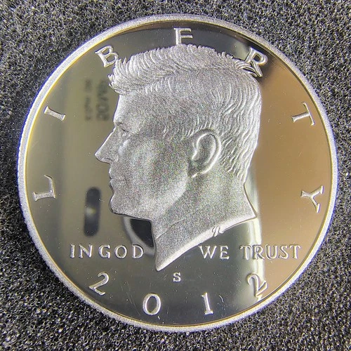 2012-S Proof Silver Kennedy Half Dollar - 90% Silver- Deep Cameo -San Francisco