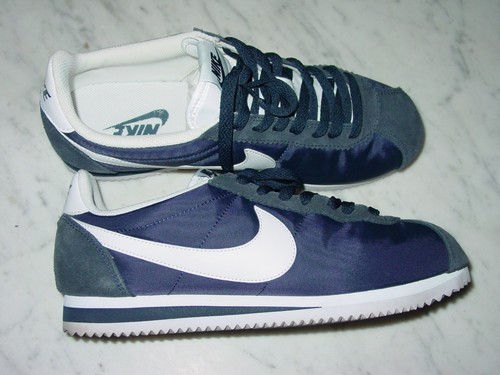 2016 Nike Cortez Classic Nylon Midnight Navy/White 749864-411 Shoes! Size 9.5 - Picture 12 of 16