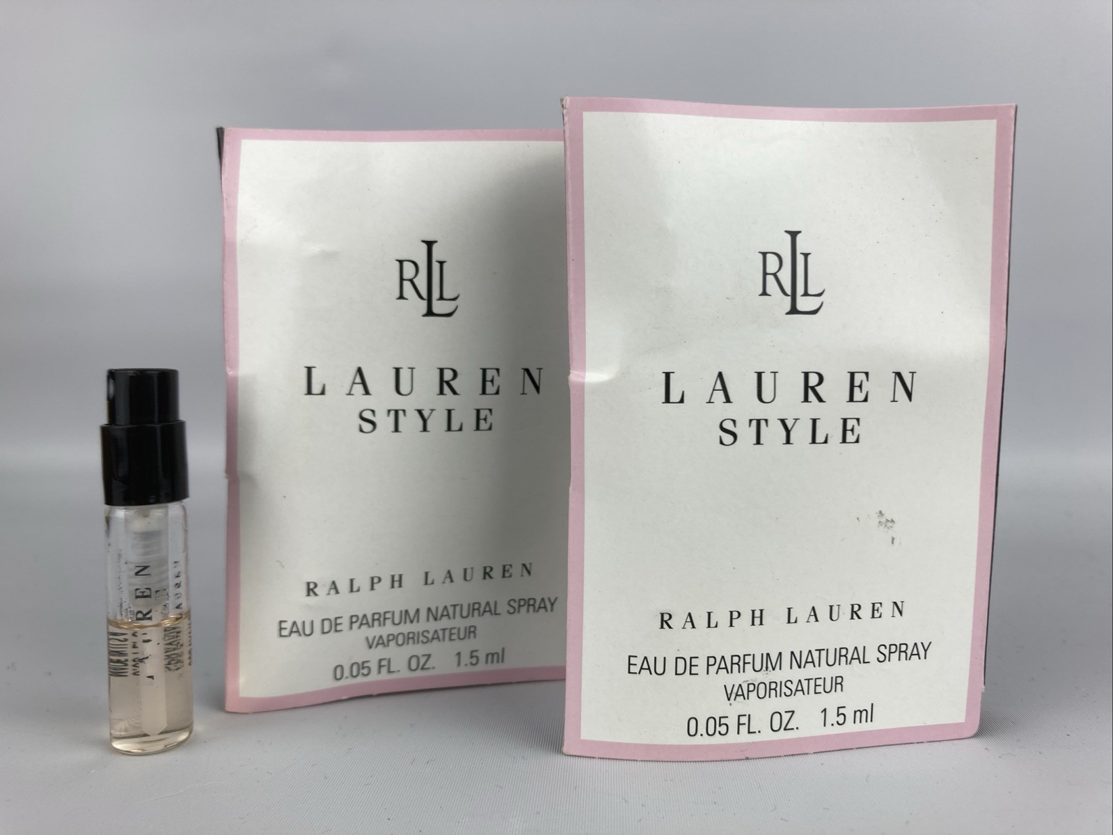 2 x Ralph Lauren STYLE 0.05oz/ 1.5ml Womens Perfume Sample EDP Spray Travel Mini