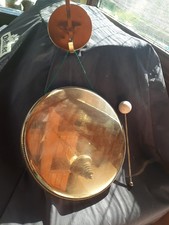 Alter Tisch Gong  Messing  Nostalgie Requisite Landhaus 475R