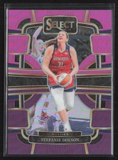 2024 Panini Select WNBA Prizms Pink and Purple /99 #9 Stefanie Dolson Mystics