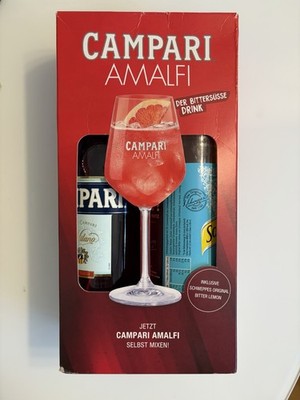 Campari Flasche Geschenk Weihnachten Set Geschenkset Party Hochzeit Neu