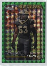 2024 Topps Chrome Rookies Green Geometric Refractor /99 Jaylan Ford #269 1n4n
