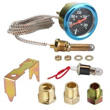 2 Inch 52mm 12V Pointer Mechanical Water Temperature Gauge 1.8m Wire 7123
