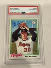 1978 Topps Nolan Ryan Signed Baseball Card #400 PSA/DNA Auto HOF