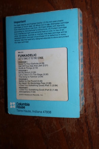 RARE Funkadelic 8-Track Tape Let's Take It To The Stage W8-215 - Picture 3 of 5