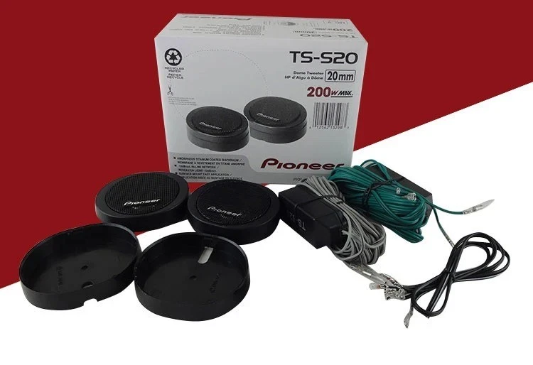 Pioneer TS-S20 200W High Power Car Loud Dome Tweeter Speaker Systems - image 2 of 4