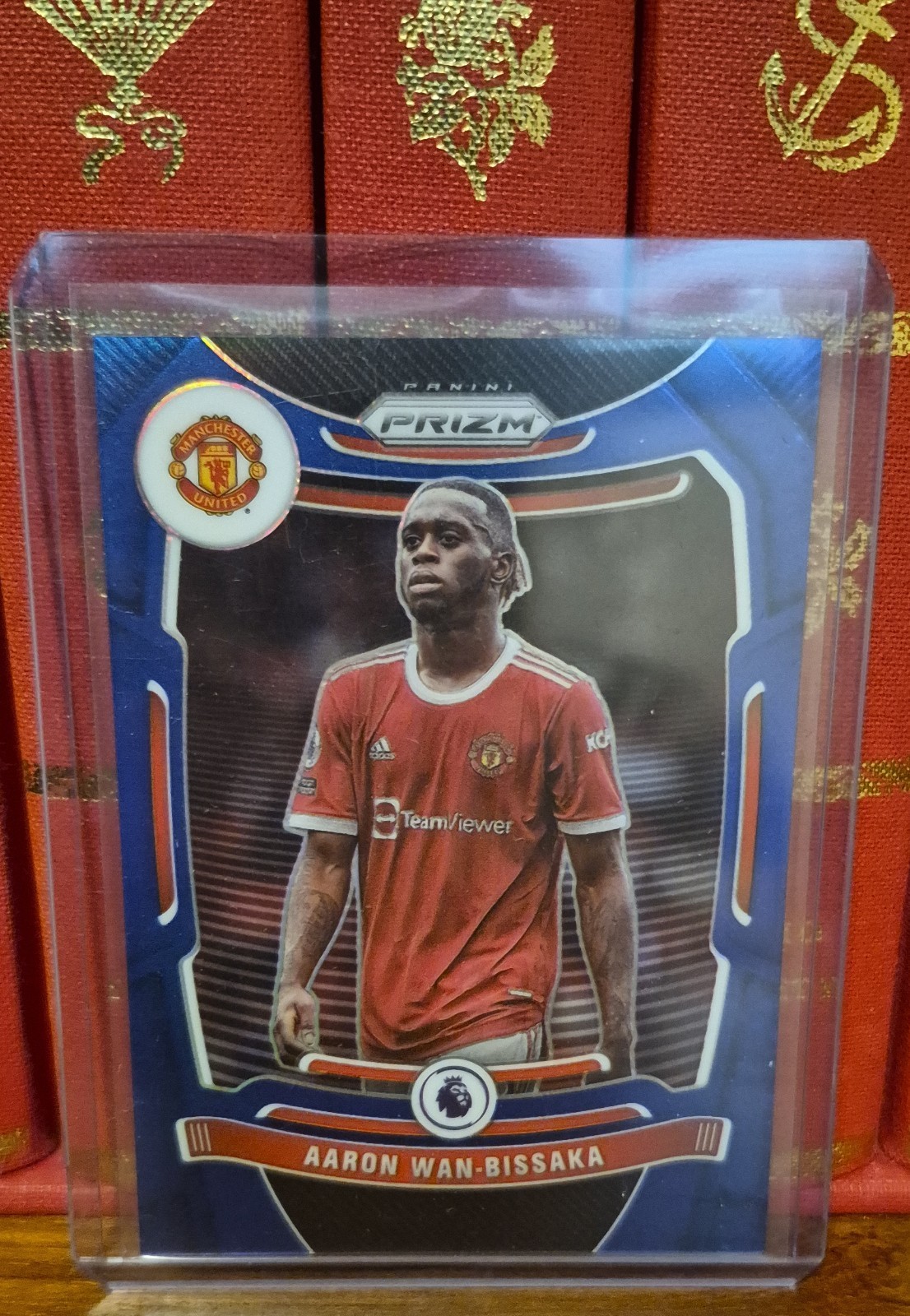 2021-22 Panini Prizm Premier League - Aaron Wan-Bissaka #275 Blue Prizm /340