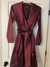 Tahari Arthur S Levine Women's Dress Size 4 Burgundy Formal
