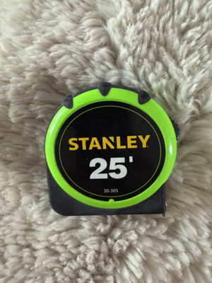 Stanley 33-415 25-ft x 1-in Hi-Vis Green Measuring Tape with Tylon Blade Coating