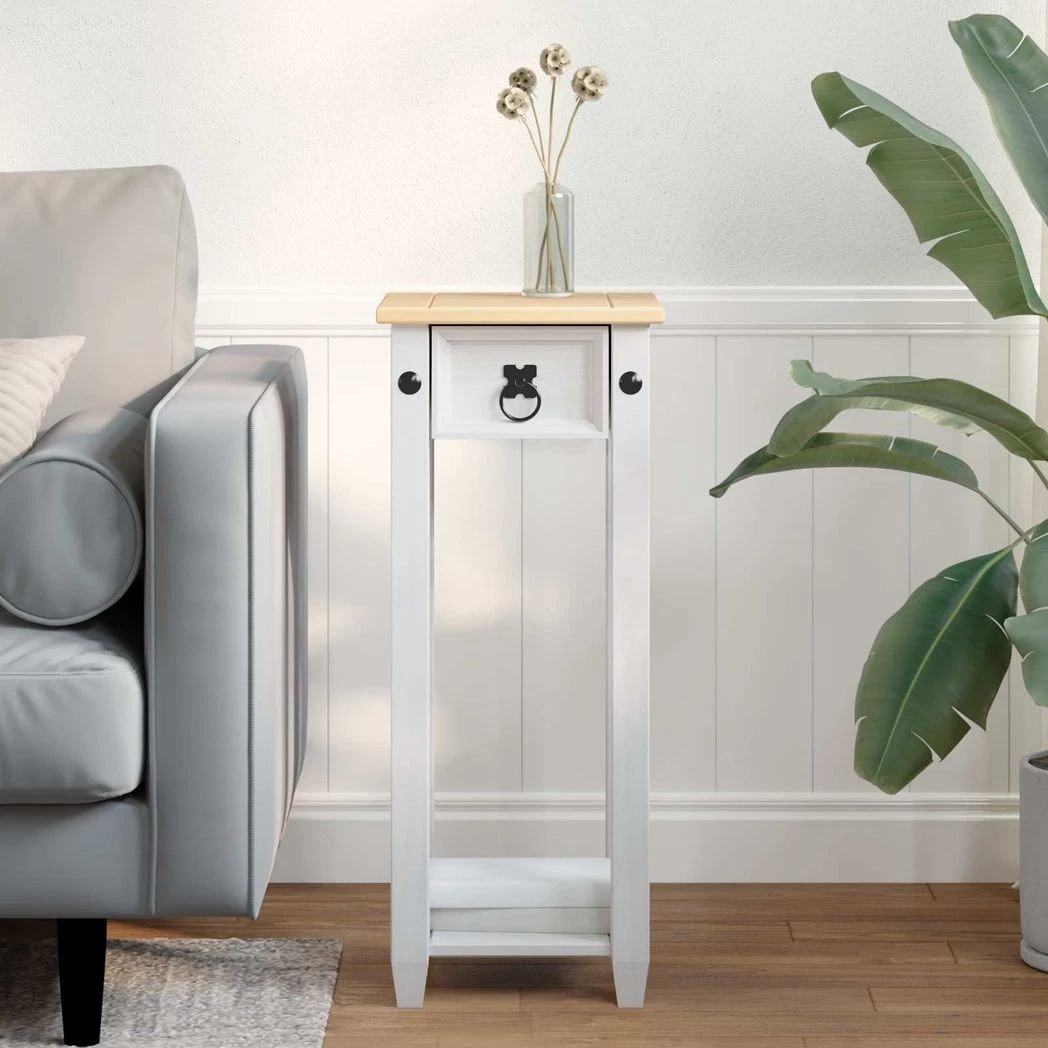 Plant Stand Solid Pine Wood White 30x30x73 cm Matte Rustic Indoor Shelf Storage
Opens in a new windo