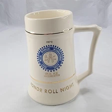 Vtg 1972 Beer Stein Mug Sheet Metal Workers Alaska Honor Roll Night Local #23