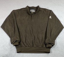 Zero Restriction Pullover Mens Large Green Wanumetonomy Golf Sweater Jacket