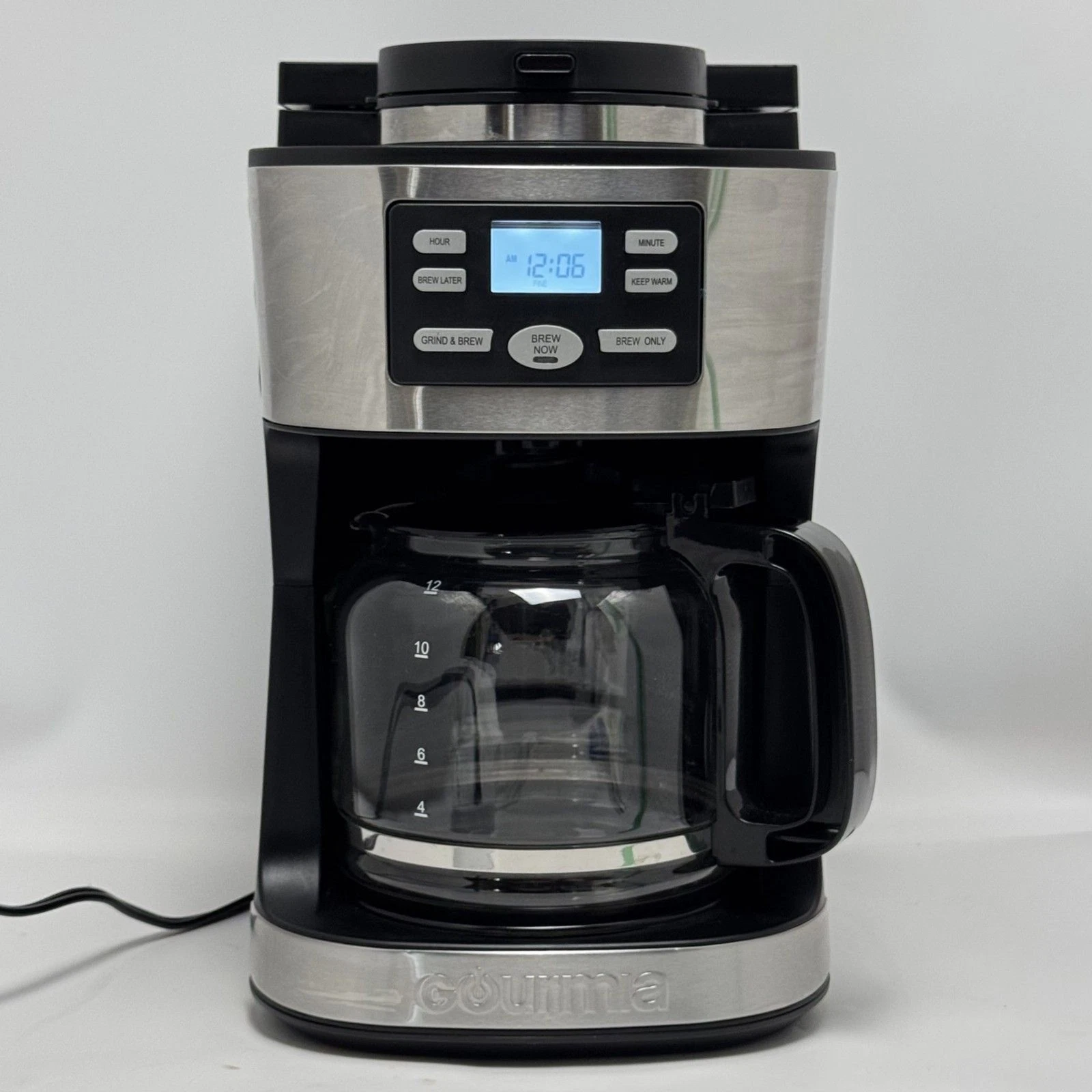 Gourmia 12-Cup Grind And Brew Coffee Maker model GCM3180
Opens in a new window or tab