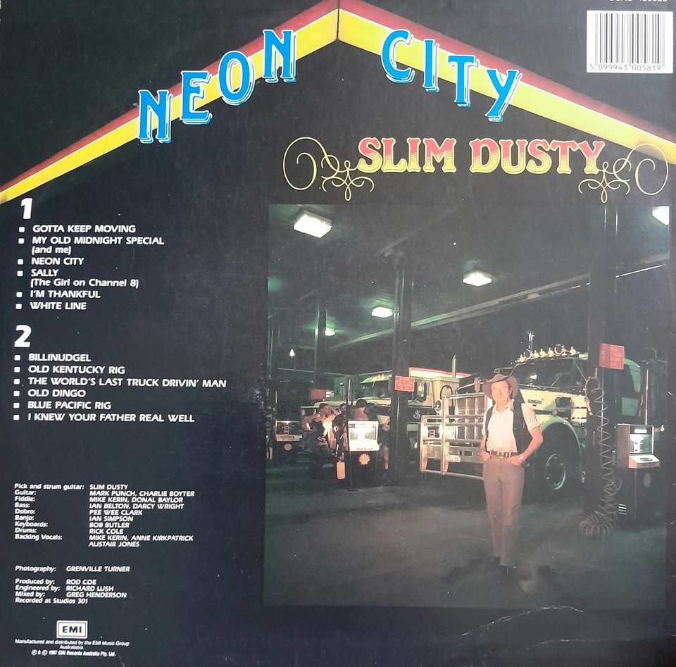SLIM DUSTY Neon City Vinyl LP Country - image 2 of 2