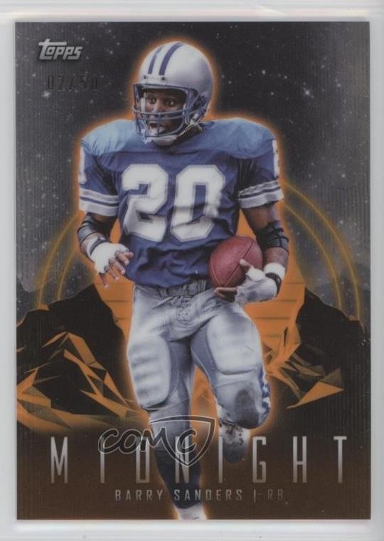 2024 Topps Midnight Summer Solstice 2/50 Barry Sanders #32 HOF 1f60