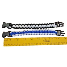 Multi Colored Paracord Hand-Woven Chinese Knot Bracelets Unisex Set of 2 New!