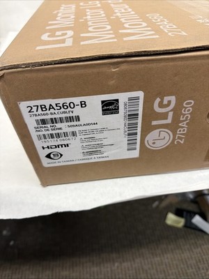 LG 27BA560-B Full HD Monitor 27'' 1920x1080 100Hz 5ms IPS LCD 27BA560-BA.CUBLFV