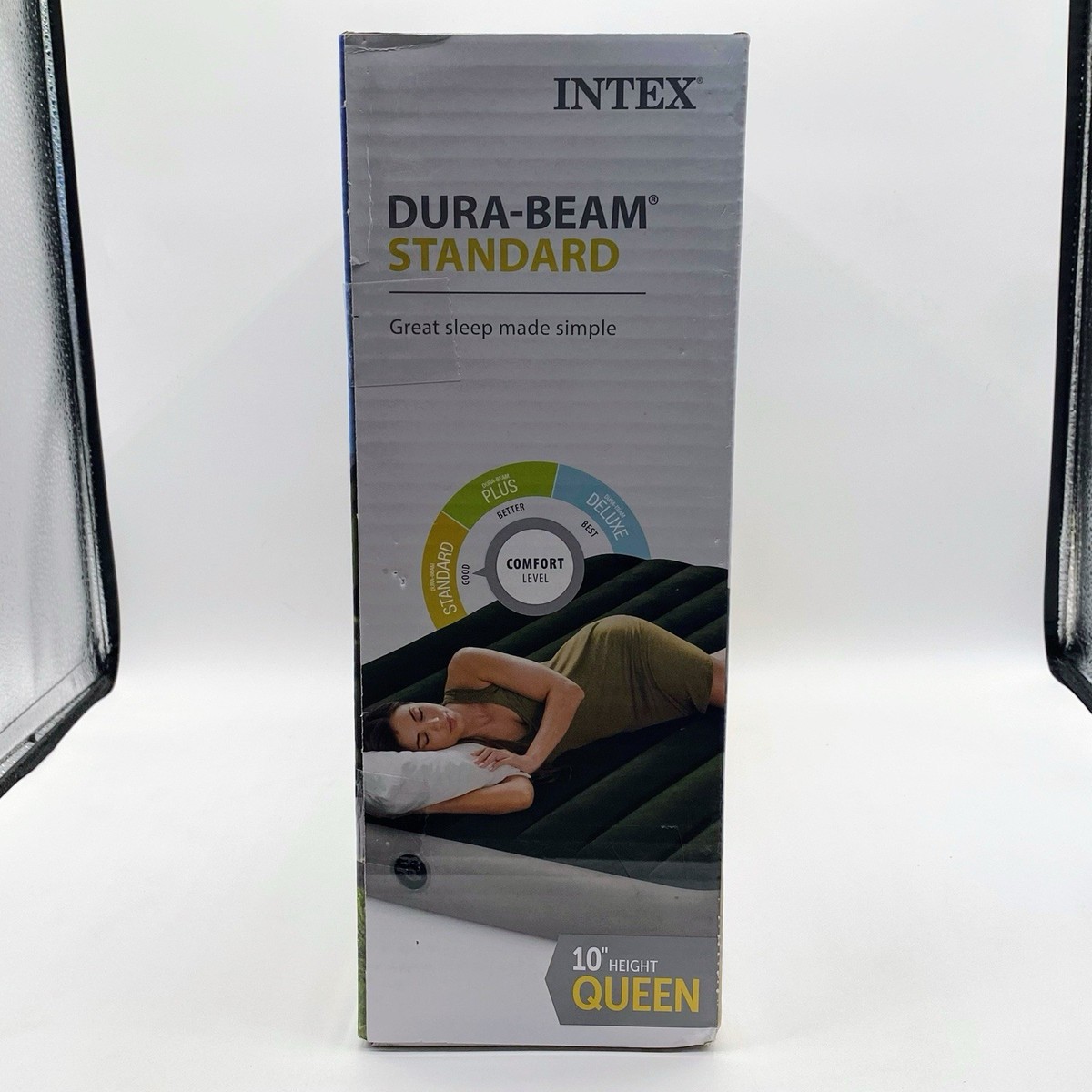 Intex 64779E Dura-Beam Standard Queen Prestige Air Bed Mattress w