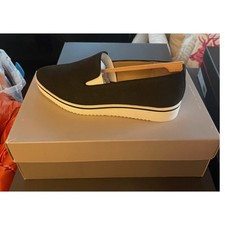 NIB Franco Sarto Fabrina Leather Slip-On Size 6M - Black