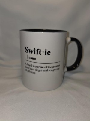 Swiftie Mug Definition Taylor Swift Fan Coffee Cup Black White Ceramic Gift
