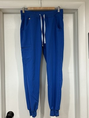 Figs Women's  Jogger Technical Collection Blue Scrub Pants Size Small