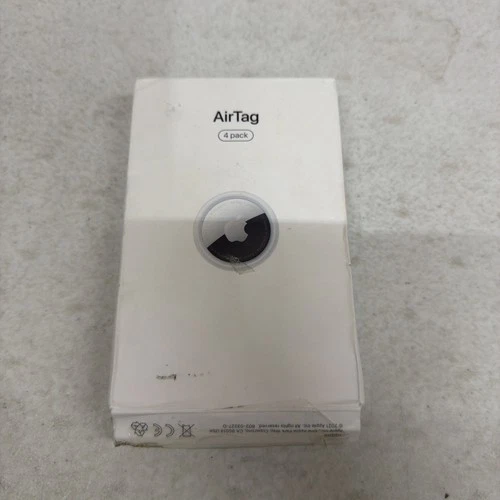 Apple - AirTag (4-Pack) - ‎MX542LL/A - Silver - Used