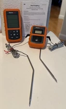 Therm Pro TP-20B Wireless Dual Probe Meat  BBQ Thermometer 500ft Range Smart Ap