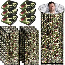 20 Pcs Emergency Sleeping Bag Portable Lightweight Survival Bag Thermal Bivy Sac