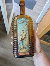 ***RARE*** Large Labeled Petzolds German Bitters 1862 Bottle Baltimore Maryland