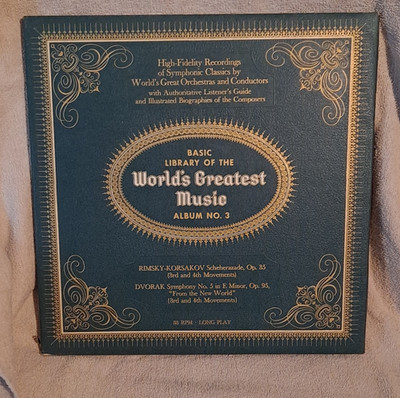 World's Greatest Music Basic Library Album No. 3 Rimsky-Korsakov Dvorak LP