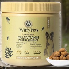 Wiffy Pets chicken flavor 11-in-1 Dog Multivitamin for Small Med Large July 2026
