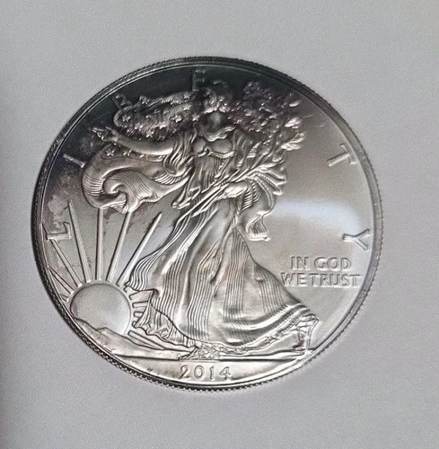 2014 WALKING LIBERTY AMERICAN EAGLE .999 FINE SILVER DOLLAR COIN 1oz. $1 USA