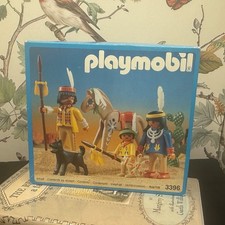 Playmobil 3396 Familia India 1992 | Nuevo en Caja Nuevo en Caja | Sellado de Fábrica | Malta Nuevo de Lote Antiguo
