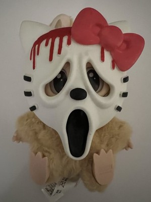 Halloween Kostüm süße Hello Kitty Ghostface Maske für Labubu 17 cm Plüsch Puppen