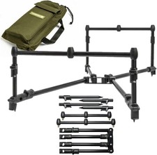 Saber Low Pro Compact 2 / 3 Rod Pod Lightweight Adjustable Carp Fishing Buzz Bar