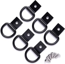 6 Pcs Heavy Duty D-ring Tie Down Anchors 14 Steel Hooks For Truck Trailer Boat 6 Pcs Heavy Duty D-ring Tie Down Anchors 14 Steel Hooks For Truck Trailer Boat