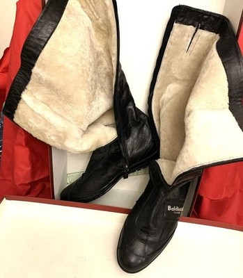 Women Baldinini Boots Black Leather 40 #C412