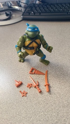 Leonardo SOFT HEAD Teenage Mutant Ninja Turtles 1988 Playmates Vintage Figure